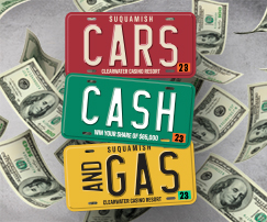 Cars, Cash & Gas at Clearwater Casino Resort
